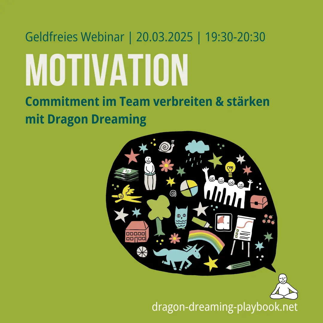 Dragon Dreaming Webinar zum Thema Motivation mit Ilona Koglin